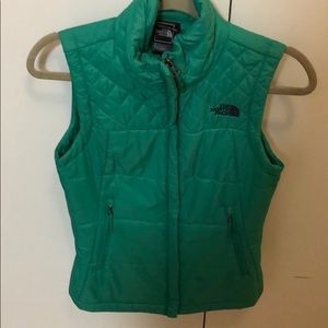 The North Face Kelly green vest